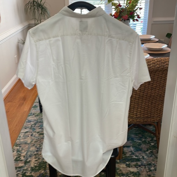 RVCA That’ll Do Stretch SS button down shirt. White. XX Large slim fit. NWT - Picture 4 of 7